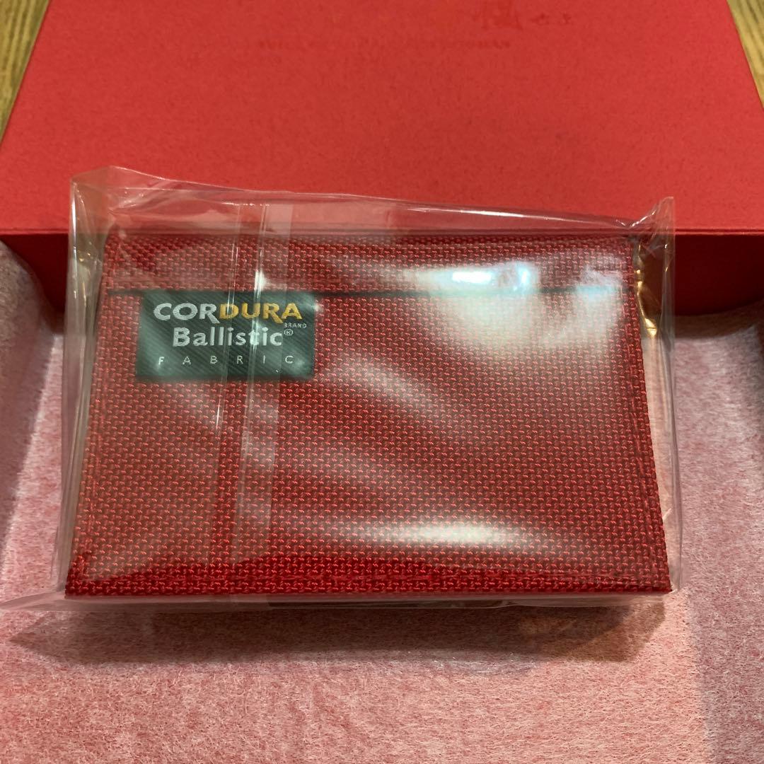 【 Knicksニックス 】バリスティック赤（財布、キーホルダー、名刺入）３点‼️