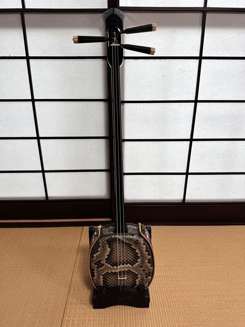 小与那城型 カミゲン黒木 高級レザー巻使用 ウジラミ模様入