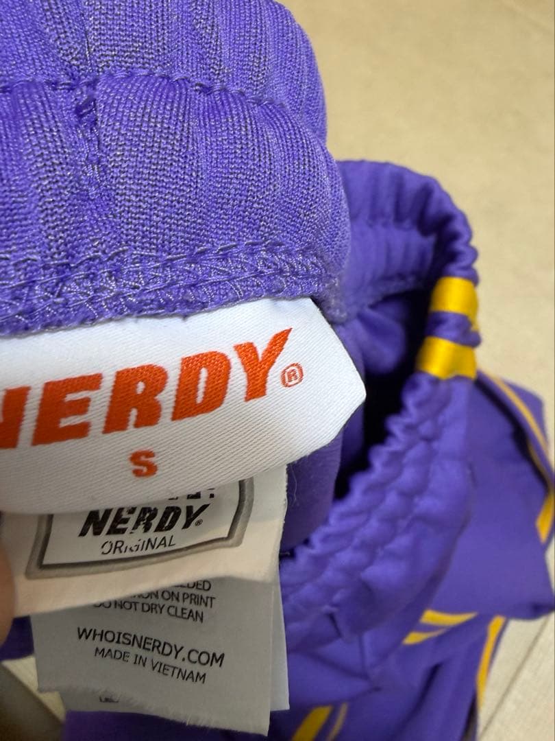 NERDY ジャージ　セットアップ　紫