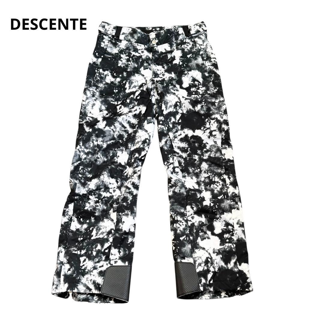 デサント S.I.O スノーパンツ L 迷彩 スキー スノボ　モノトーン