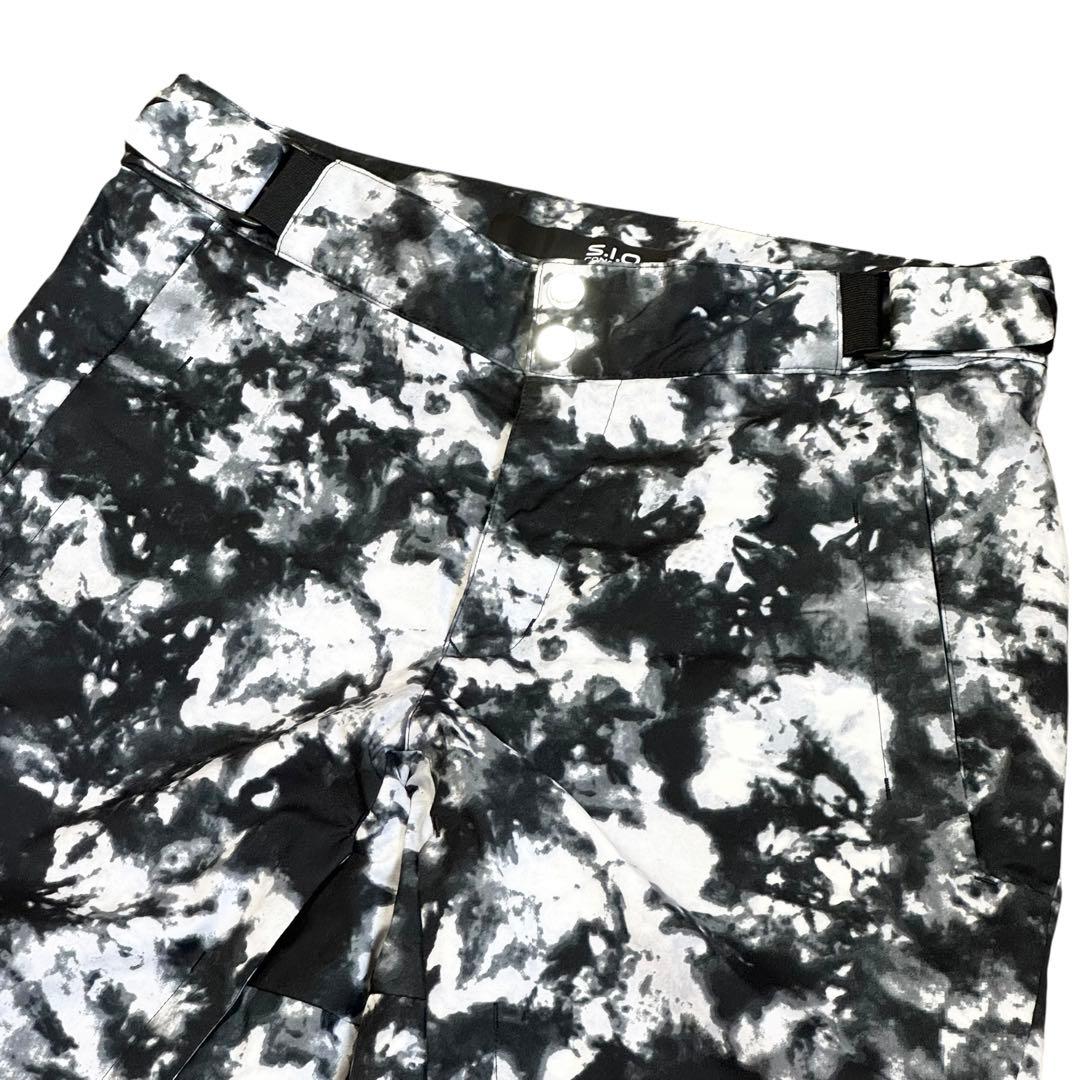 デサント S.I.O スノーパンツ L 迷彩 スキー スノボ　モノトーン