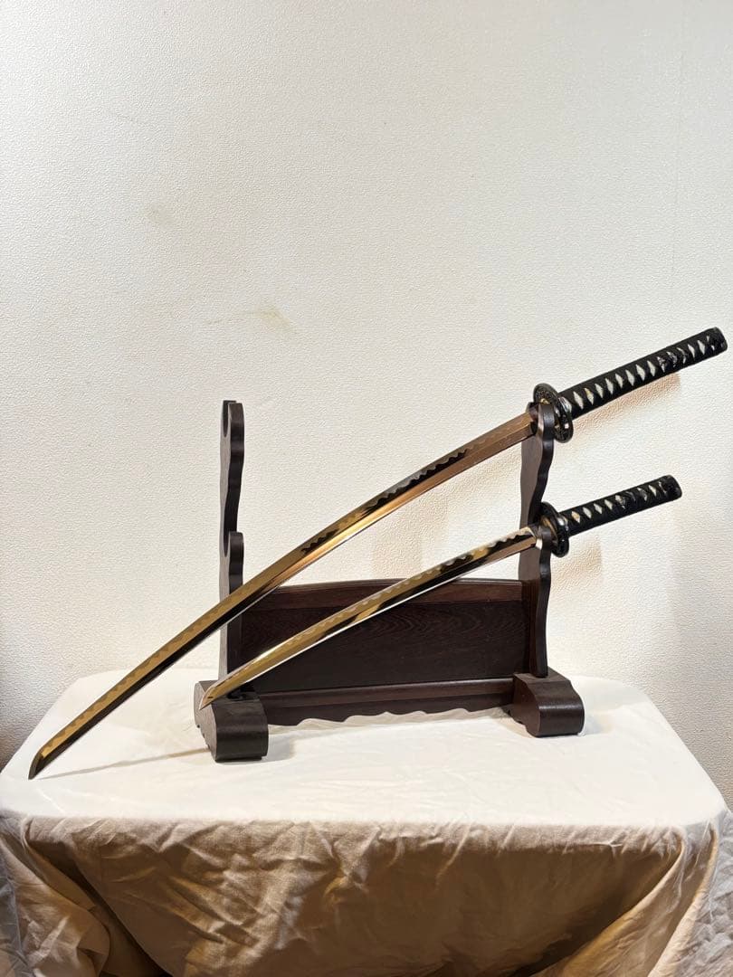 模造刀無銘 日本刀 白鞘 五右衛門 斬鉄剣 模擬刀 武具スタンド付き