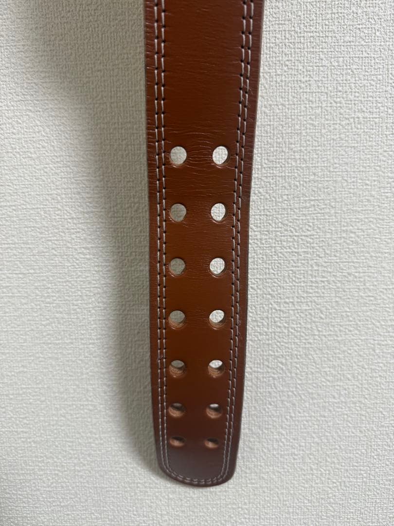 【横川選手愛用】ゴールドジムプロレザーベルト Mサイズ