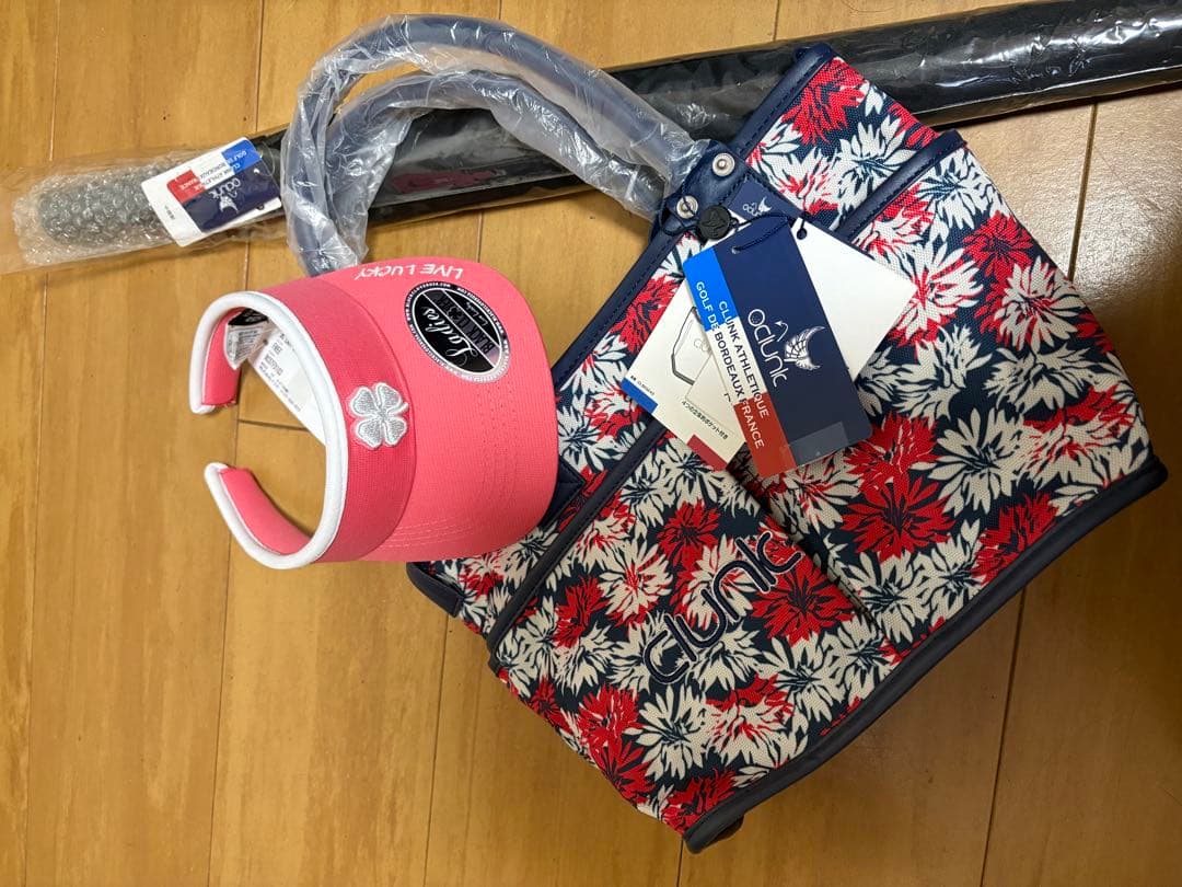 キャディーバック ラウンドバック サンバイザー 傘4点セット お得です☆