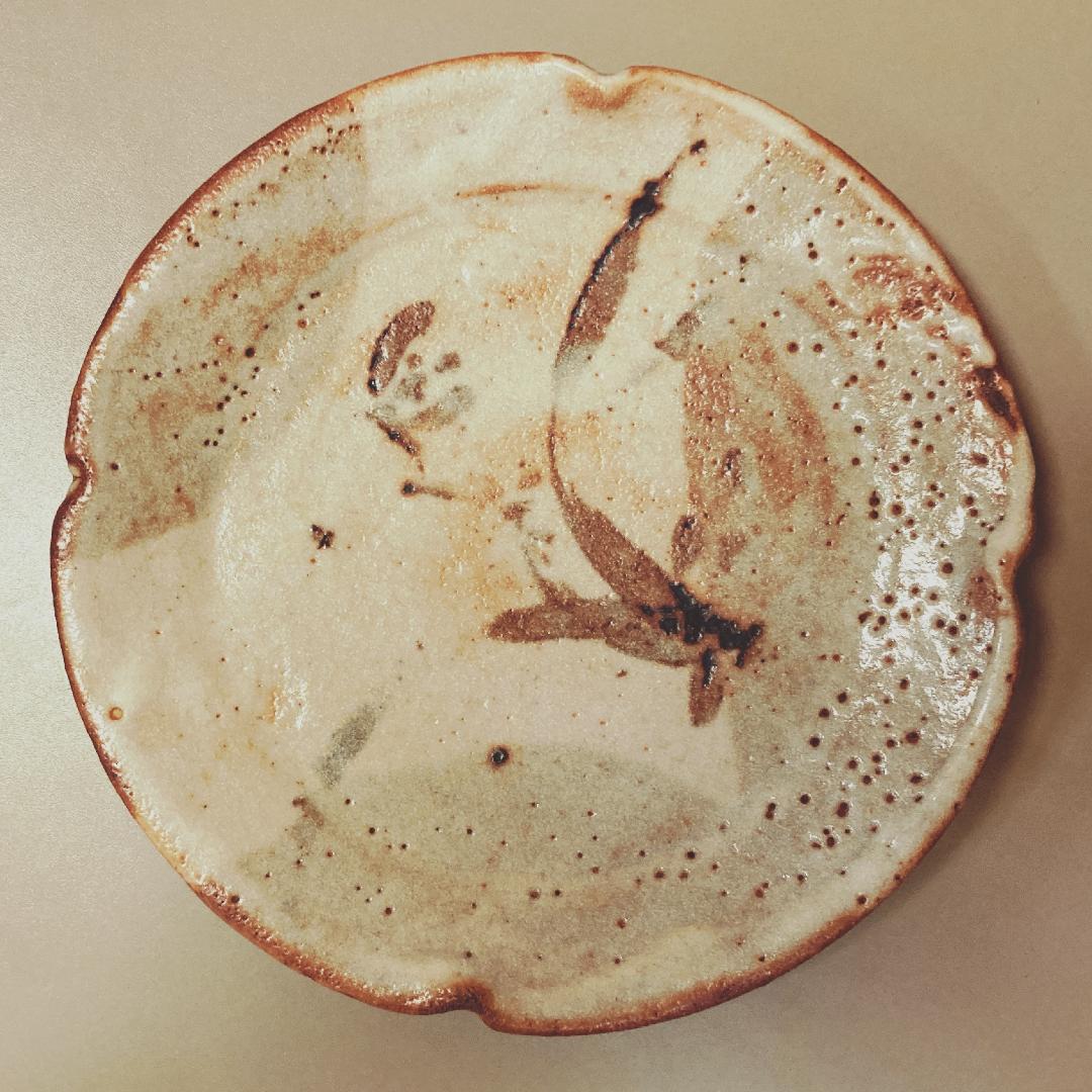 【値下げ】【真正保証】 奥磯太覚 志野 皿 10客