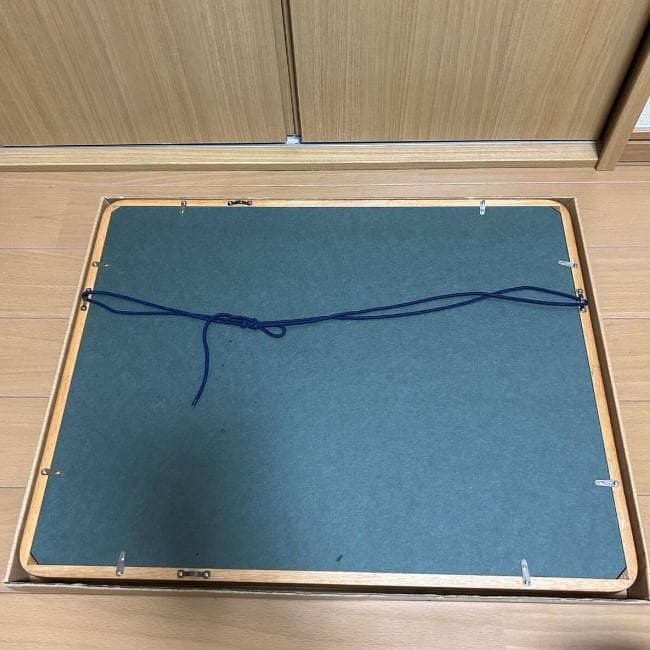 壷倉貴翠 船山 額 書画 日本画 直筆 日本画 水墨画 額装 木製 隅丸額