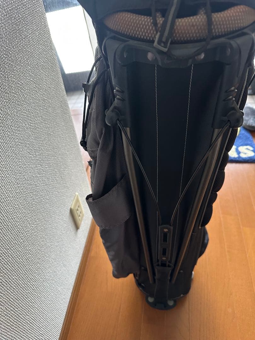 スタンド式キャディバッグ 黒/グレー