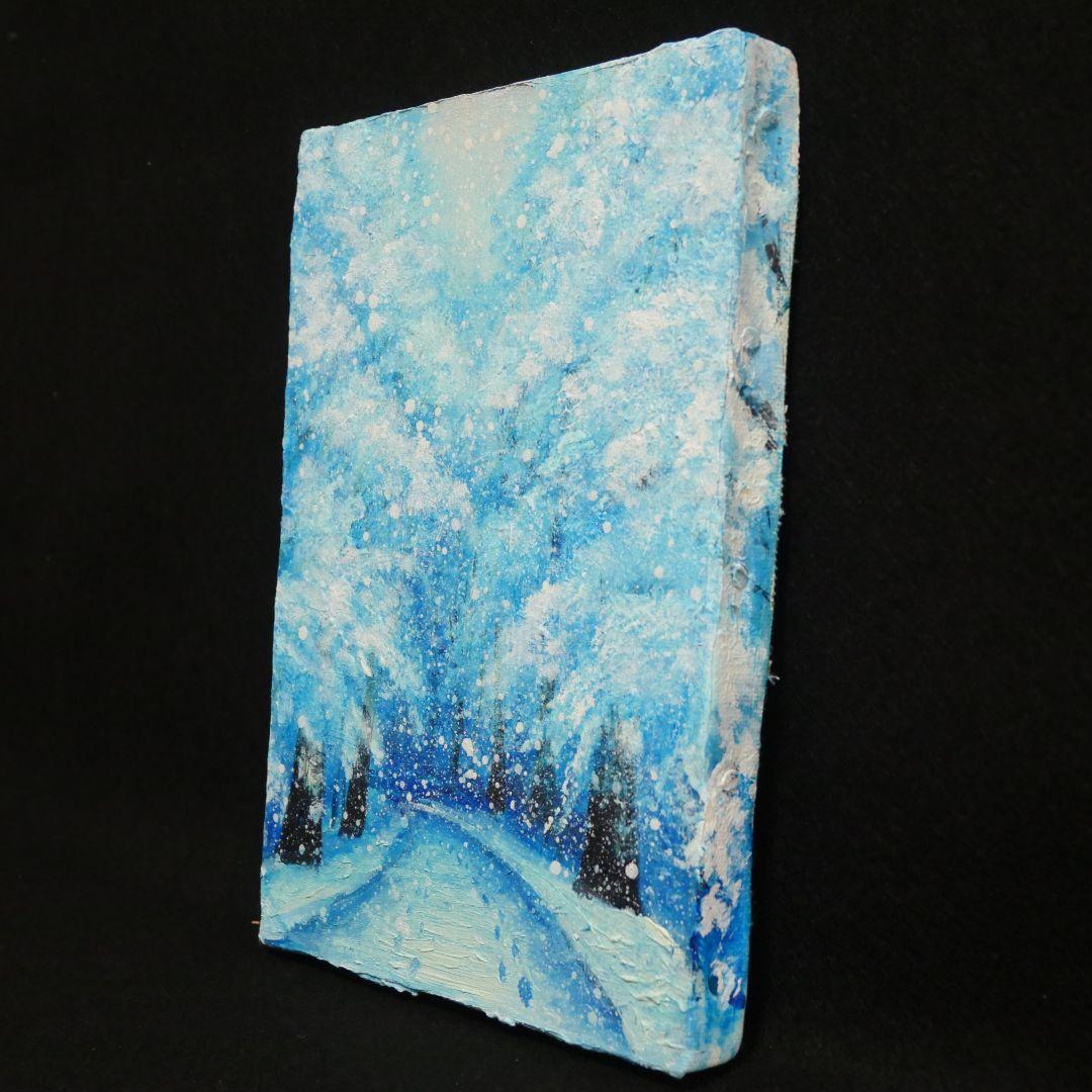 油絵 絵画 【雪景色】
