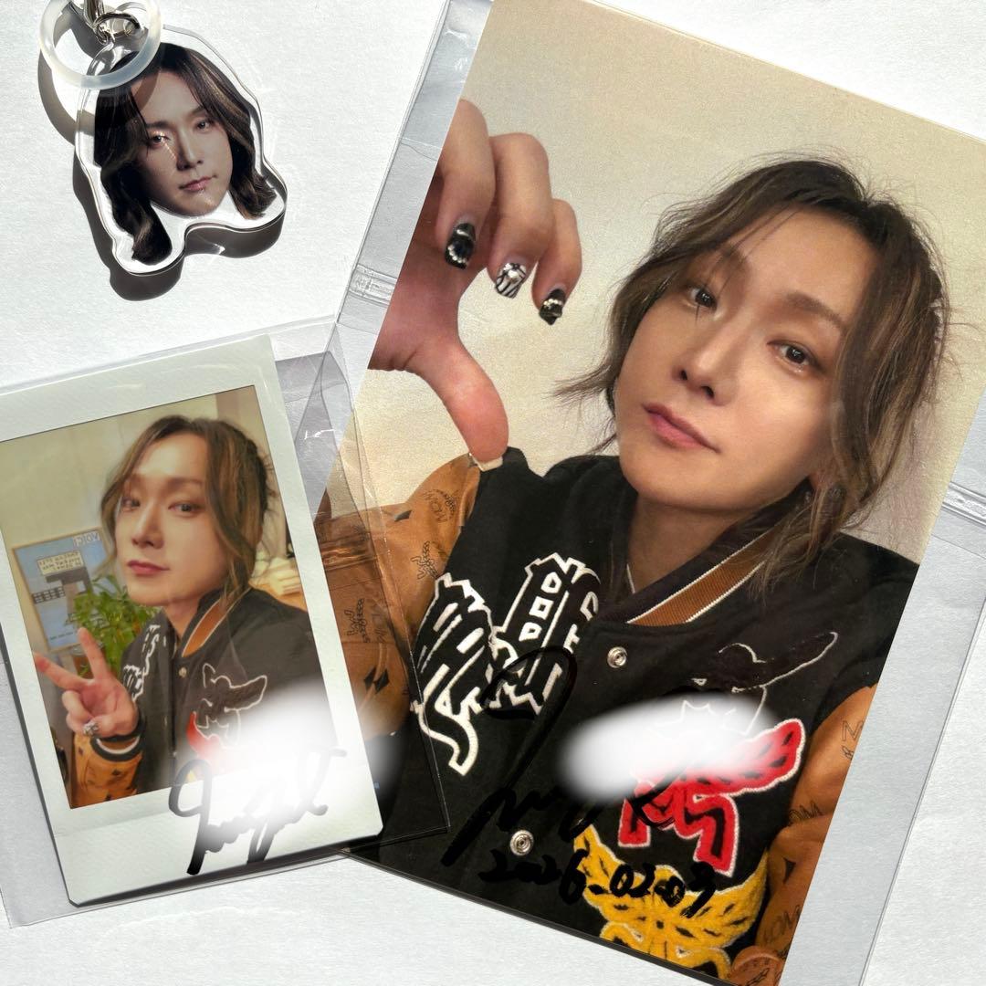 現役歌王 Masaya チャーム&サイン入りチェキ&サイン入りポストカードセット