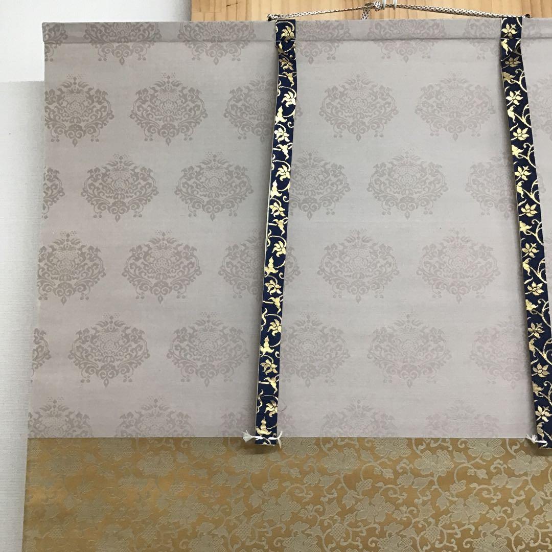 K掛軸　師家○○○　弟子惜光陰　臨済宗国泰寺　稲葉心田作　共箱紙箱　S181KJ