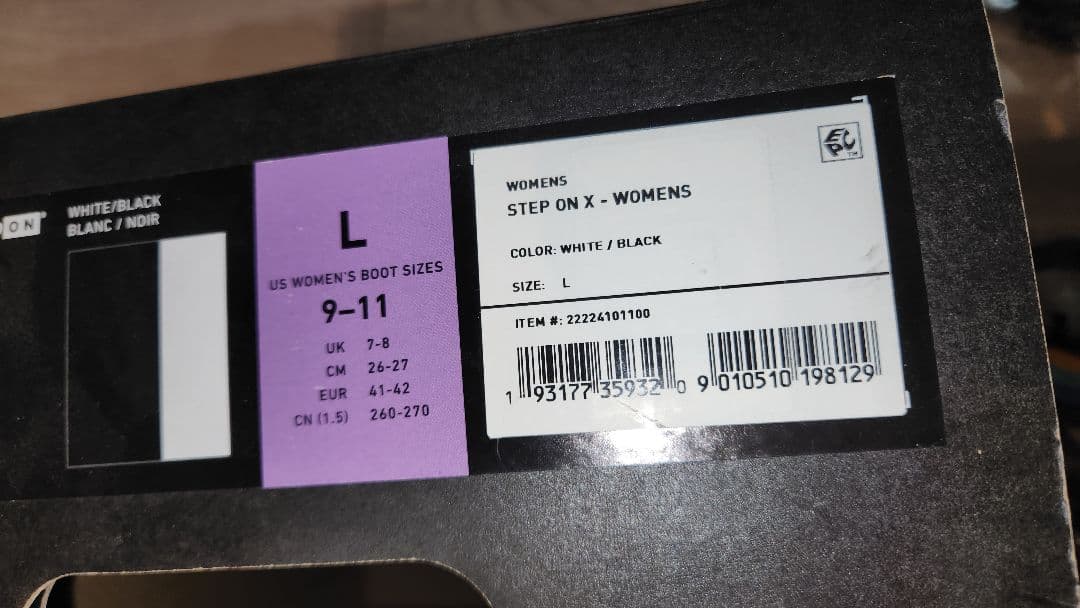 新品62700円Burtonハイエンド Step On X レディースL