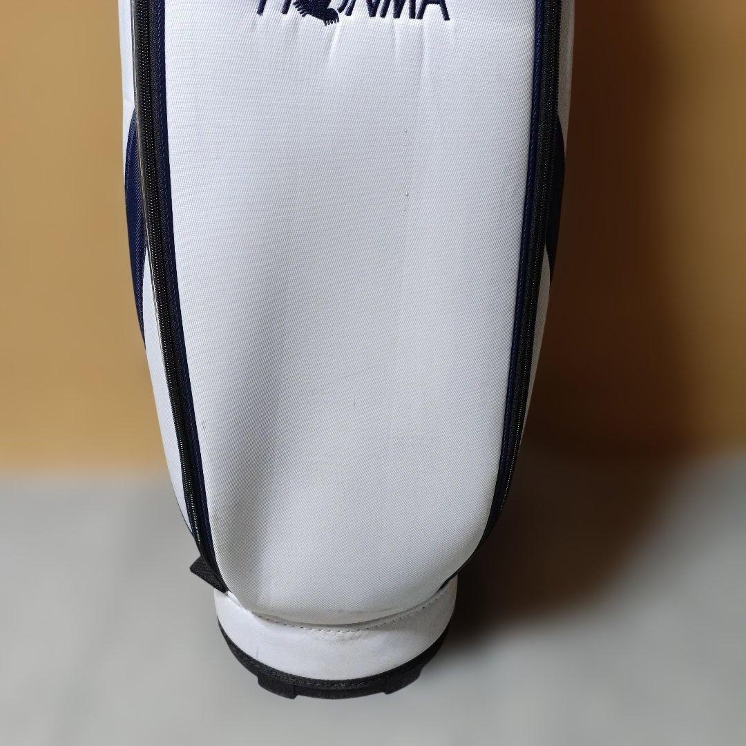 美品 軽量HONMA キャディバッグ ホワイト・ネイビー