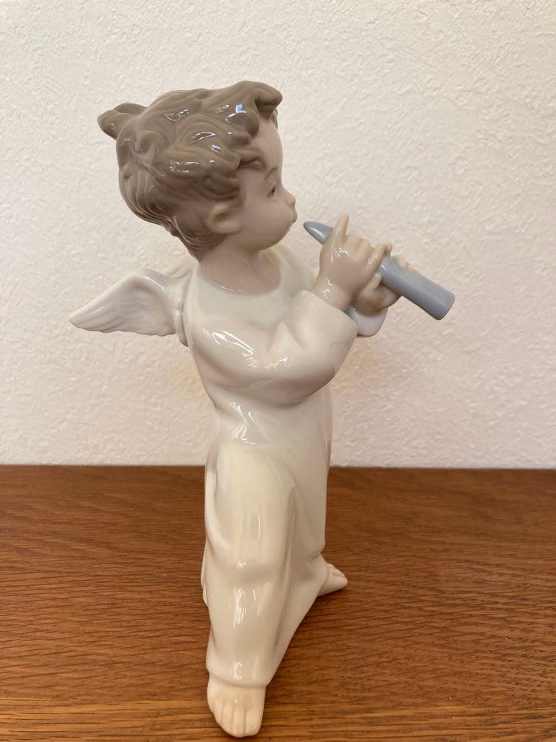 リヤドロ　LLADRO 天使　2体セット「可愛いフルート」「可愛い考えごと」