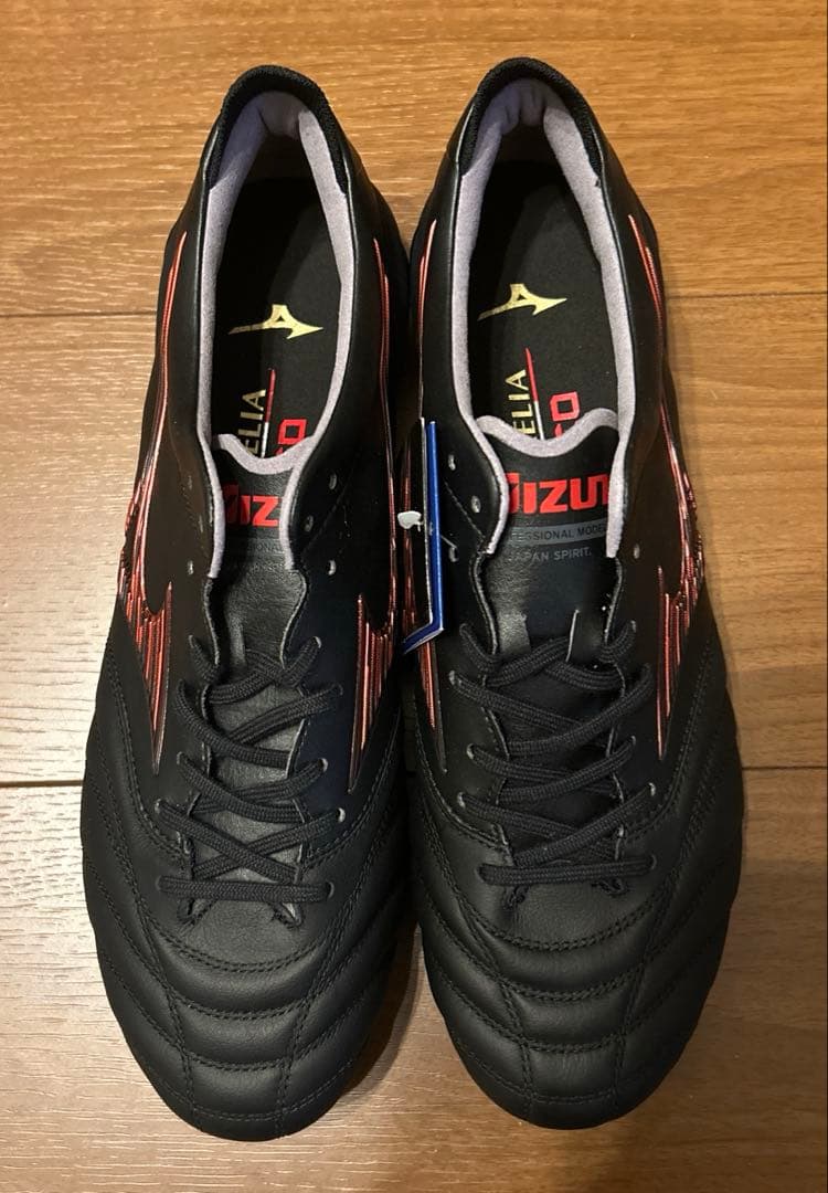 【新品未使用】MIZUNO MORELIA NEO Ⅳ JAPAN ミズノ赤黒②