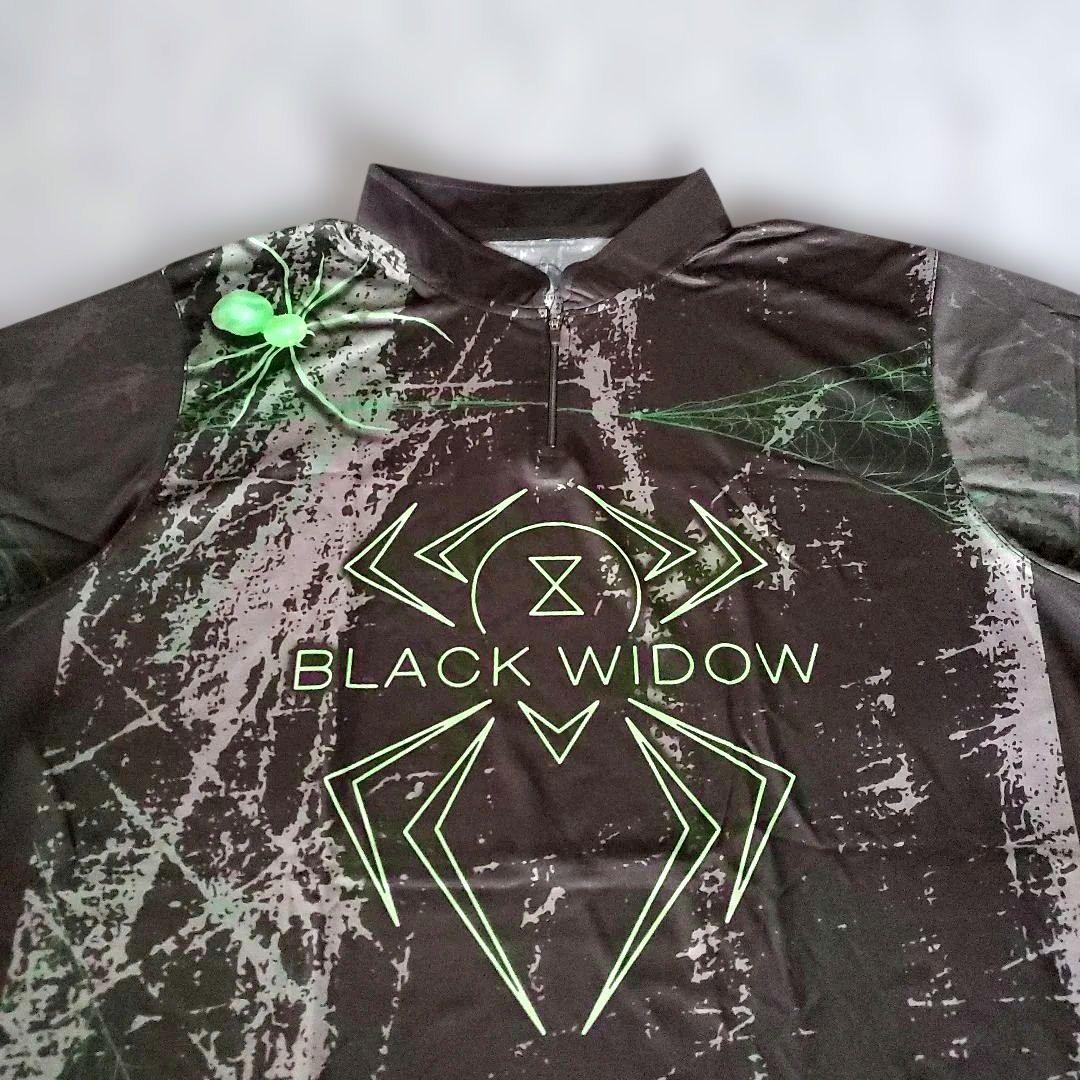 ✨新品✨ボウリングウェア　【3XL】　ブラックウィドー　ブラック　大きめ