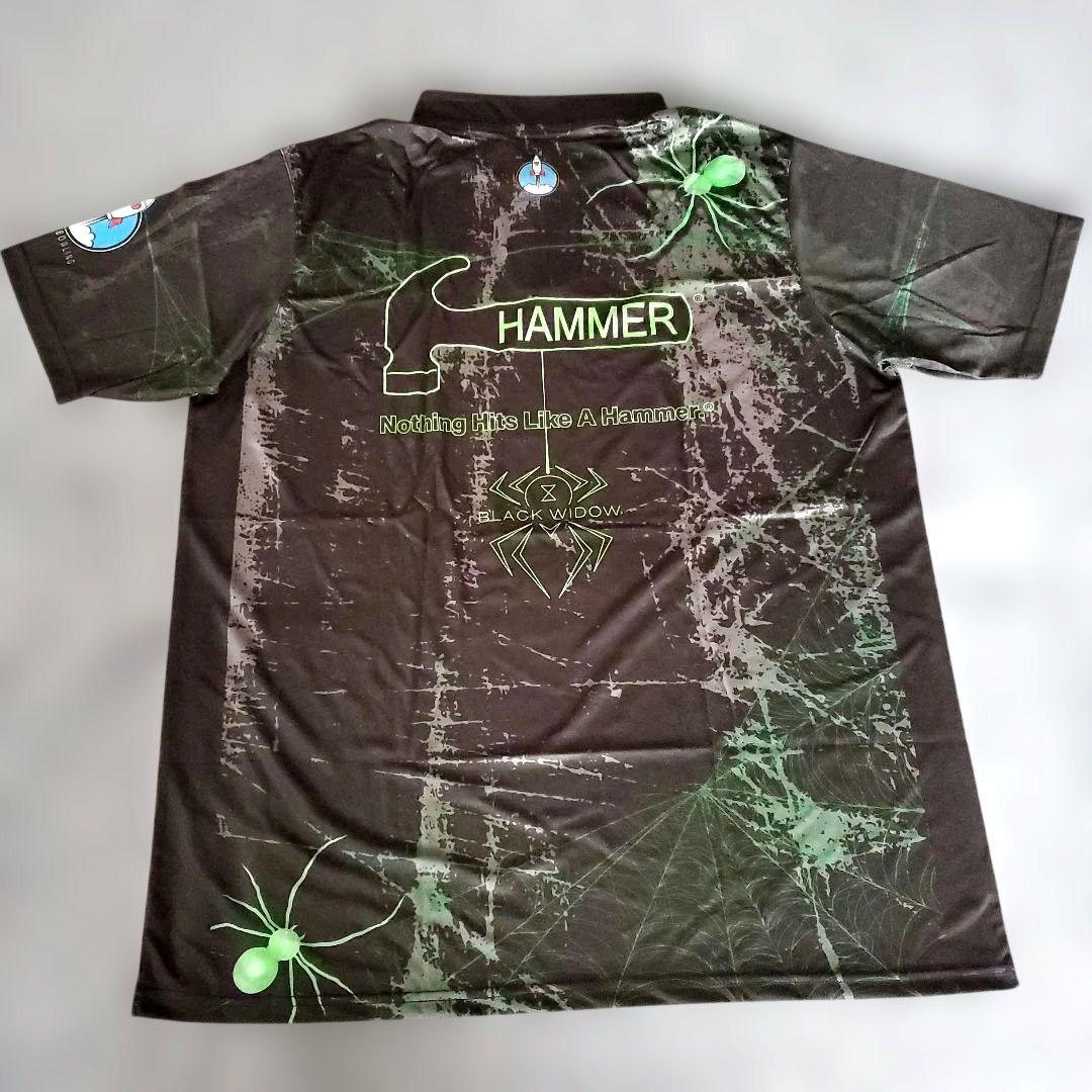 ✨新品✨ボウリングウェア　【3XL】　ブラックウィドー　ブラック　大きめ