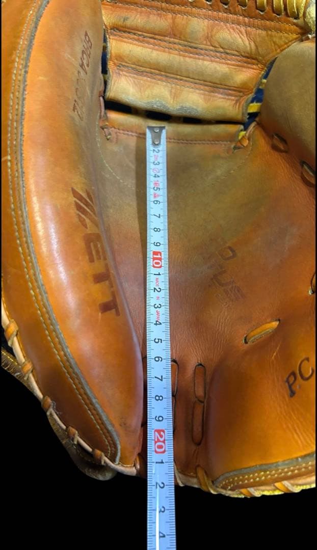 ZETT　最上級ランクプロステイタス 希少旧ラベル　キャッチャーミット 軟式用