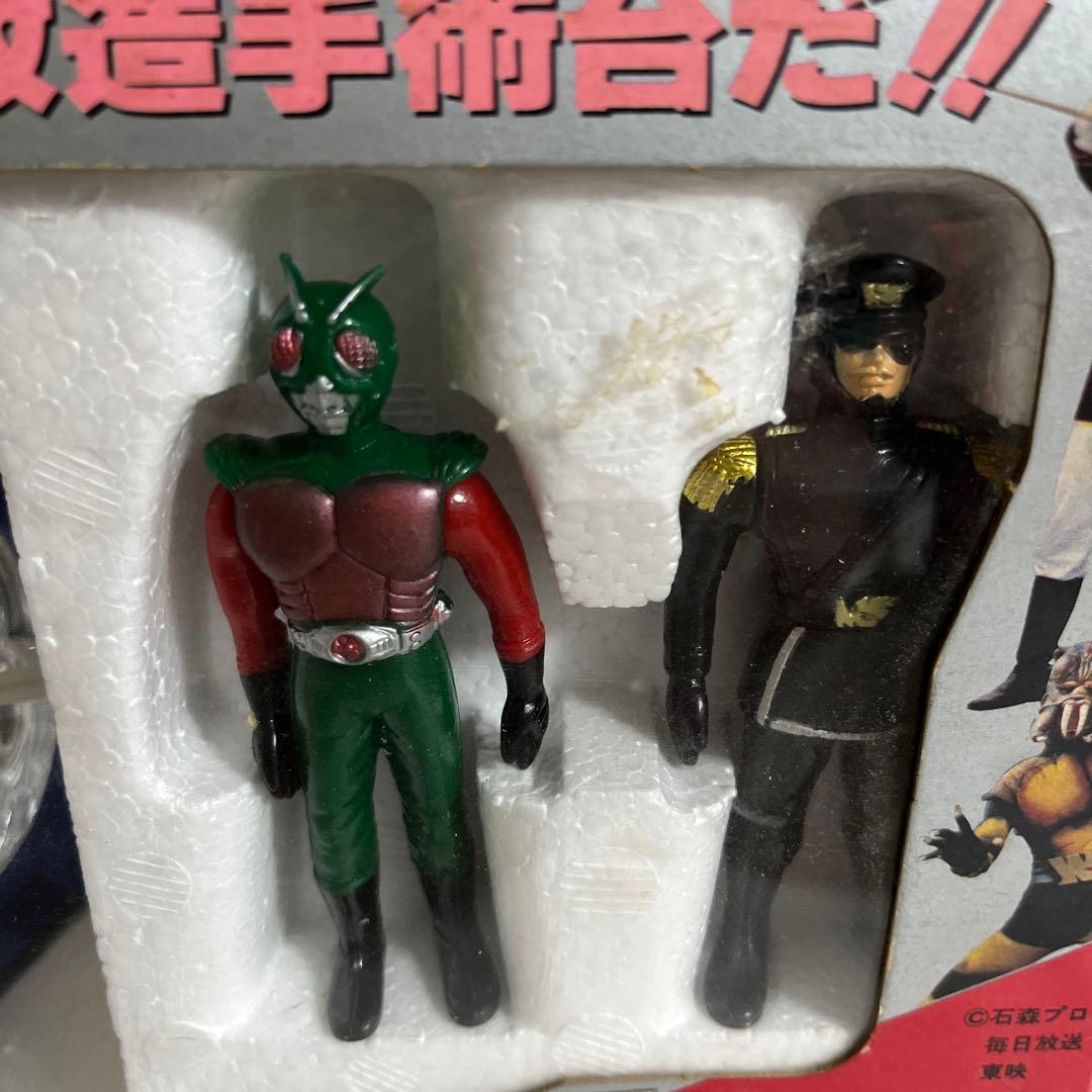 ⚠️デッドストック　当時物　空飛ぶ！！仮面ライダー　改造手術台セット　ポピー