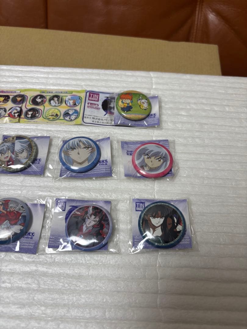 映画犬夜叉　缶バッジ 8個セット