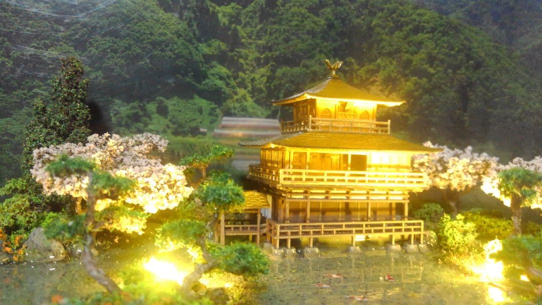 お寺✨お城✨新金閣寺✨プラモデル‼️SP仕上げジオラマ、製作オーダー受付ます❗