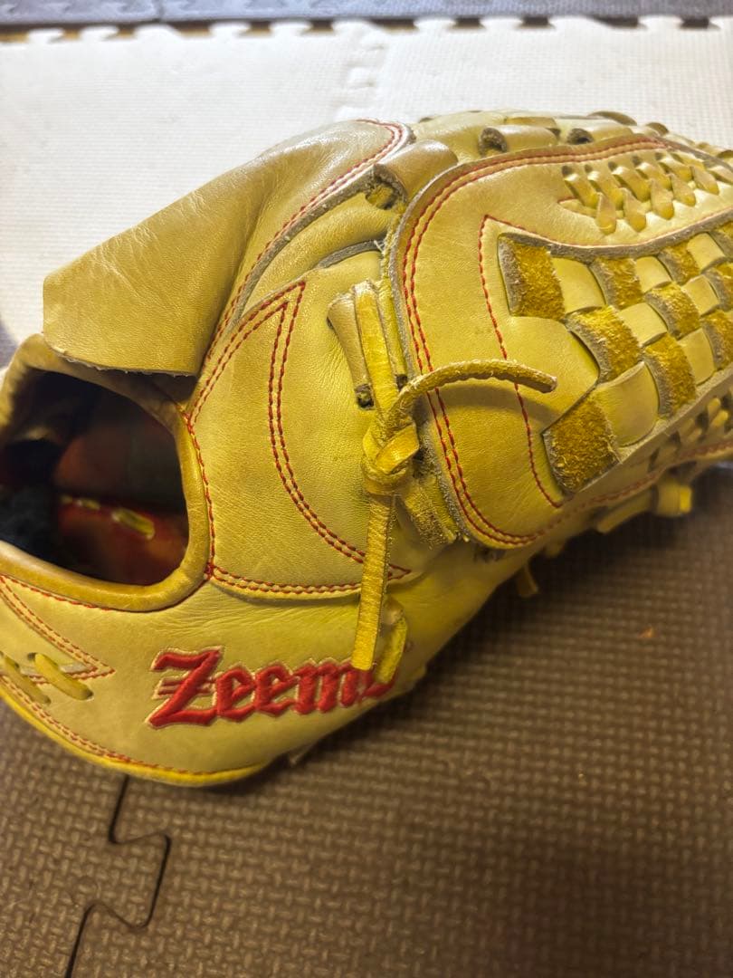 Zeros 硬式グローブ イエロー