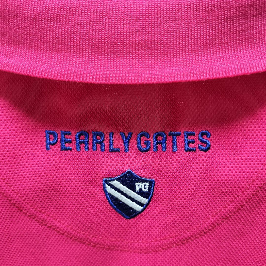 パーリーゲイツ　ノースリーブ　レディース　ピンク　ゴルフ　ワンピース ワッペン