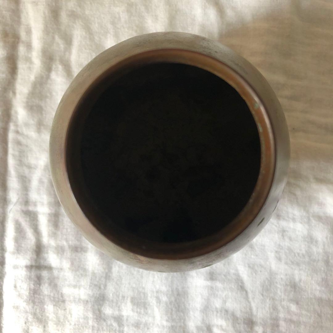 【アンティーク】 オブジェ ブロンズ 青銅 花瓶 雅山 GASEN 国家指定