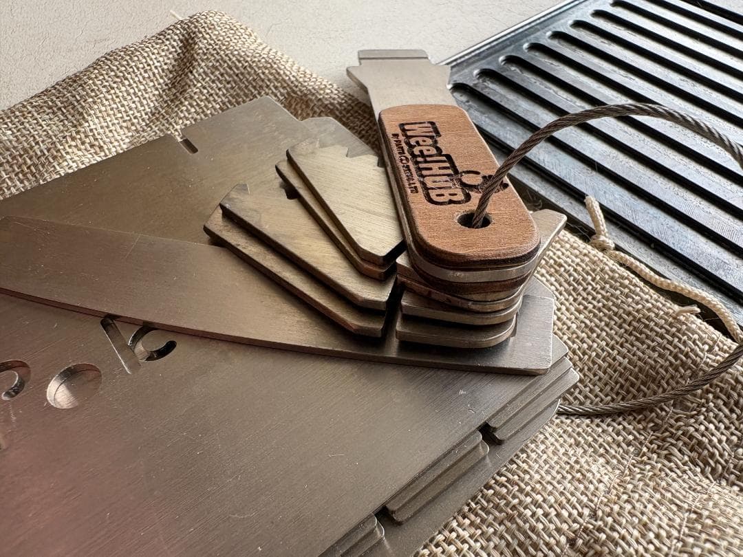 Wee!Hub ポケットコンロ Pokeco 6mm厚グリル付