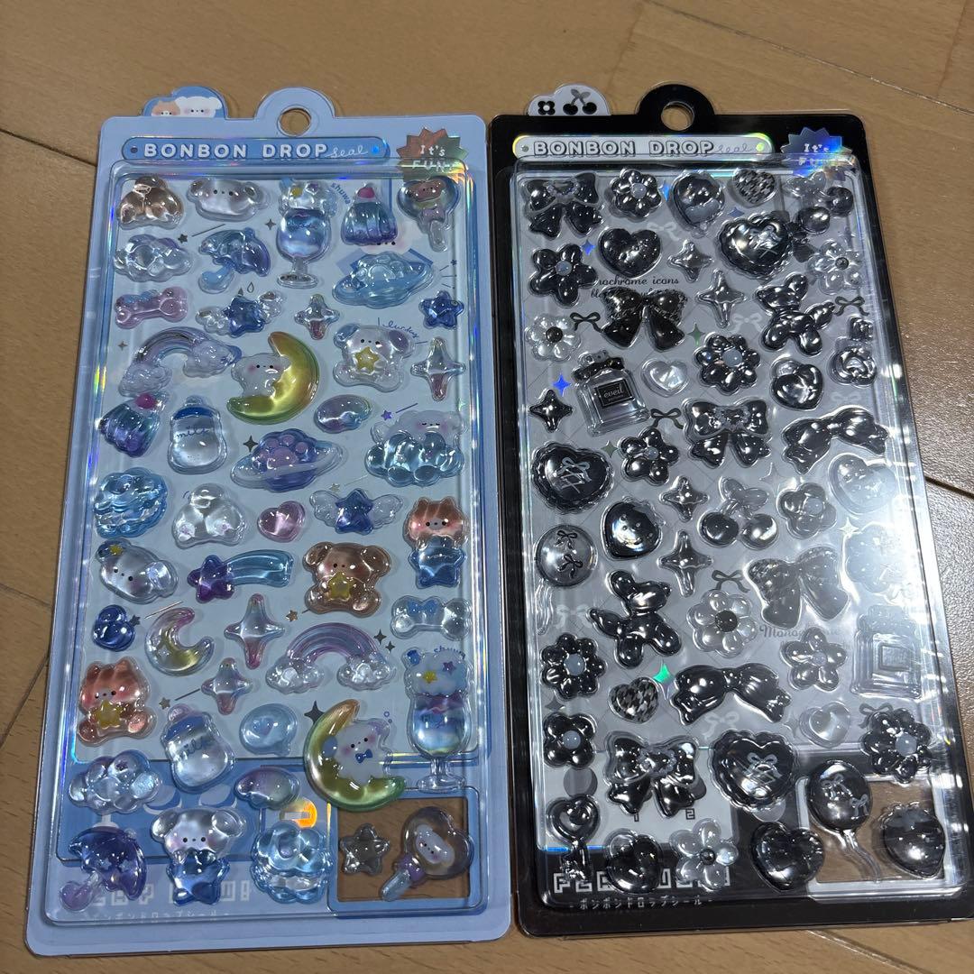 新品　ボンボンドロップシール　たまごっち　パワーパフガールズ　ミッキー　7種