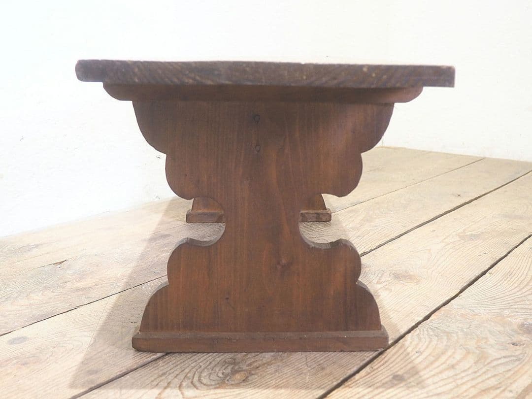 1365 アンティーク　杉の文机　ローテーブル　レトロ　展示台　陳列台　古家具