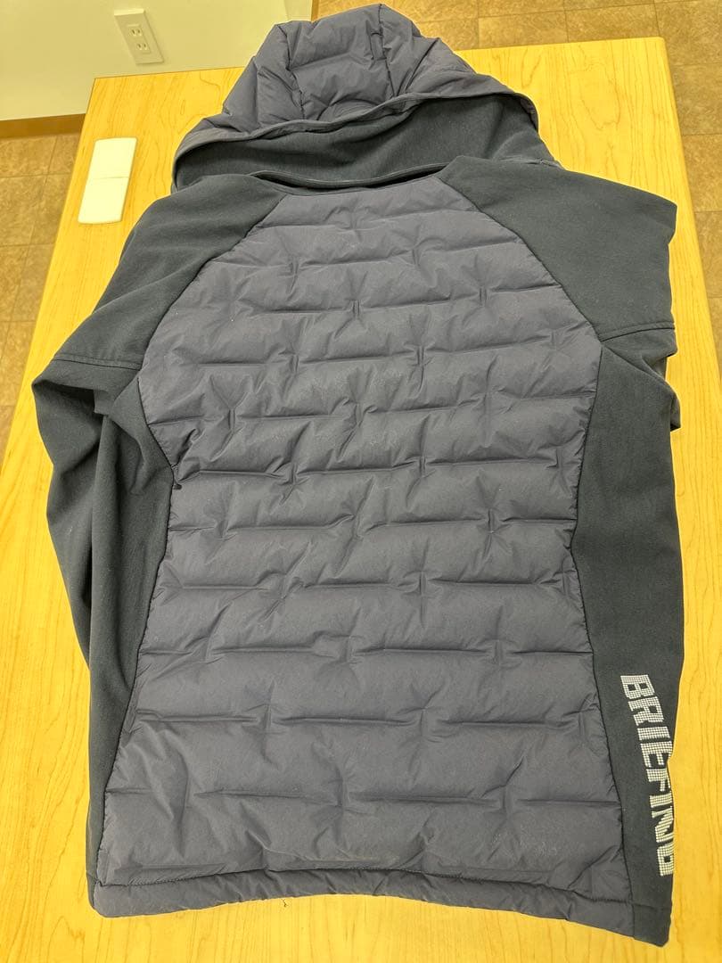 格安BRIEFING ハイブリッドダウンパーカーネイビー