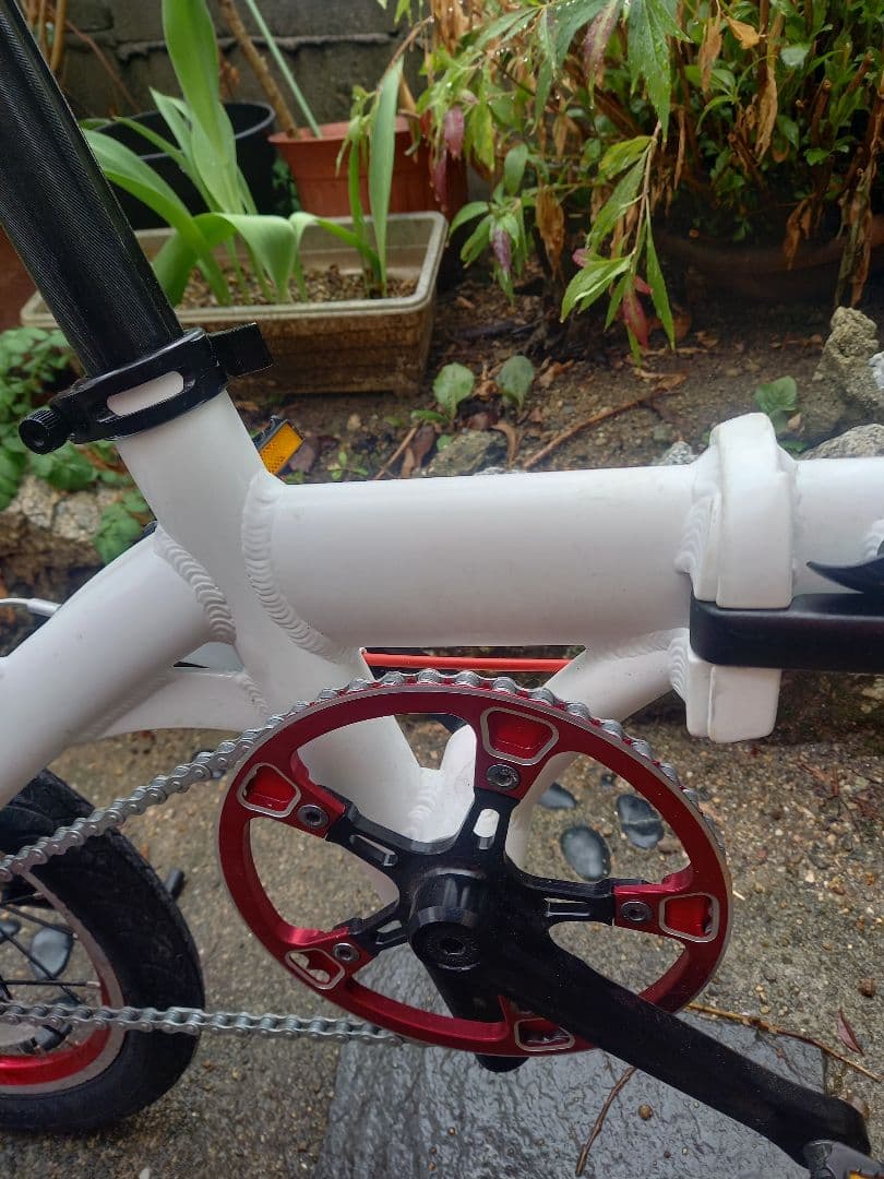 RENULT 折りたたみ自転車 ホワイト14インチ