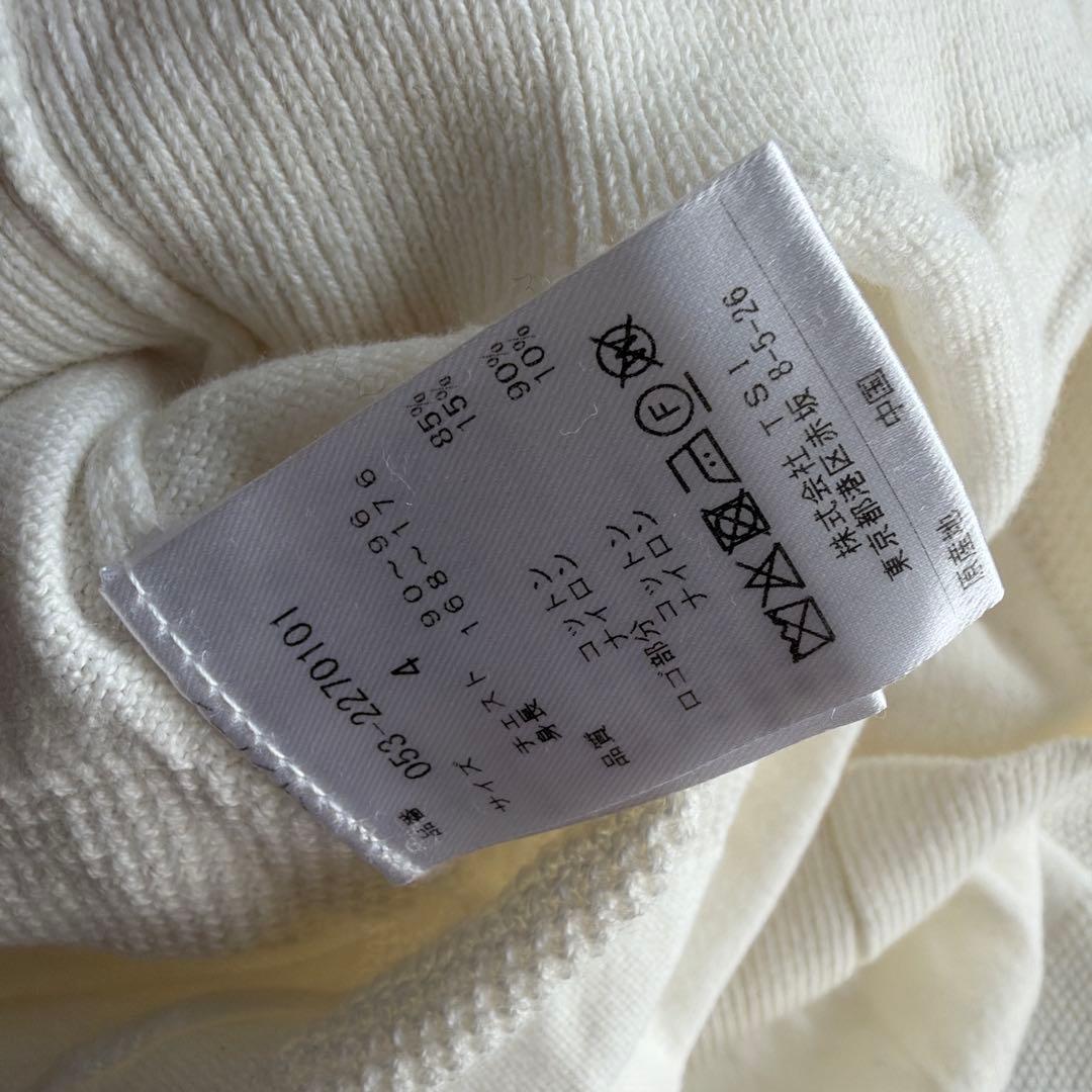 PEARLY GATES フード付きニット ホワイト　4