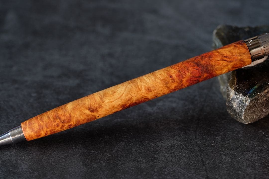 PG5木軸カスタム0229　高村杢工房 製図用シャープペンシル　花梨瘤