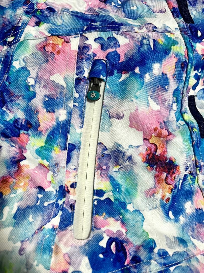 iCEPARDAL スノーボードウェア プロテクター付き　水彩絵の具柄