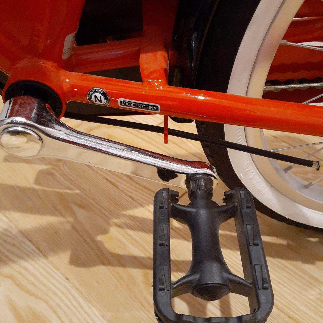 アサヒ子供用自転車 　赤　補助輪.補助バー.バスケット付き　18インチ