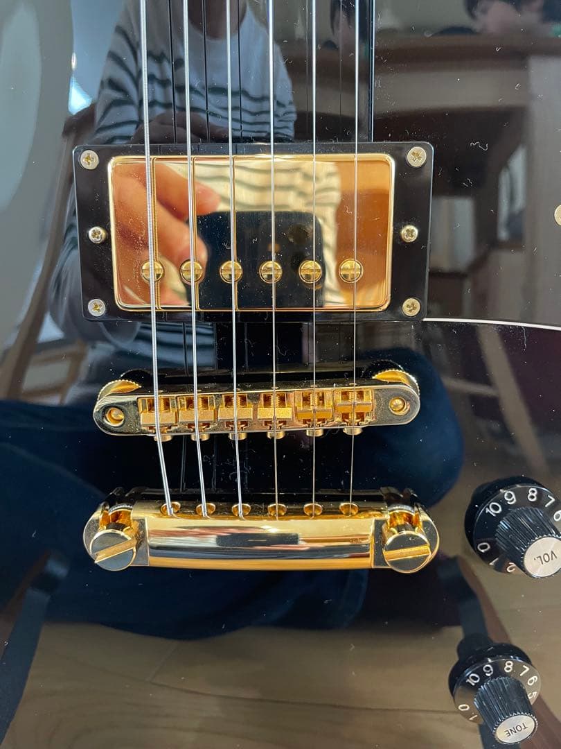 りく様。EDWARDS レスポールカスタム 美品 エボニー指板