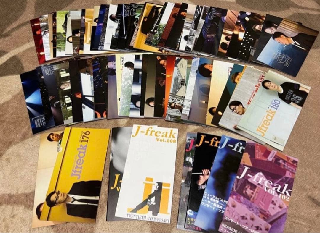 稲垣潤一　ファンクラブ会報誌『J-FREAK』　まとめ売り　68冊