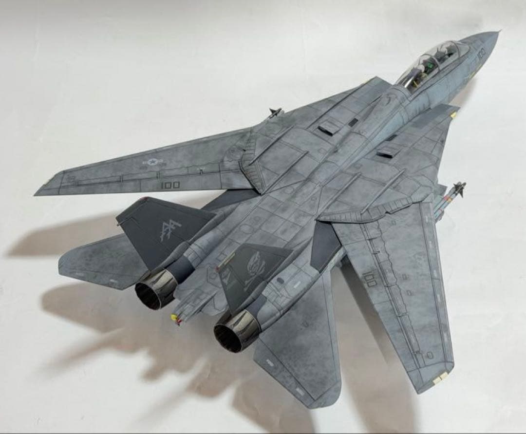 タミヤ 1/48 ジョリーロジャース仕様F-14D トムキャット 完成品