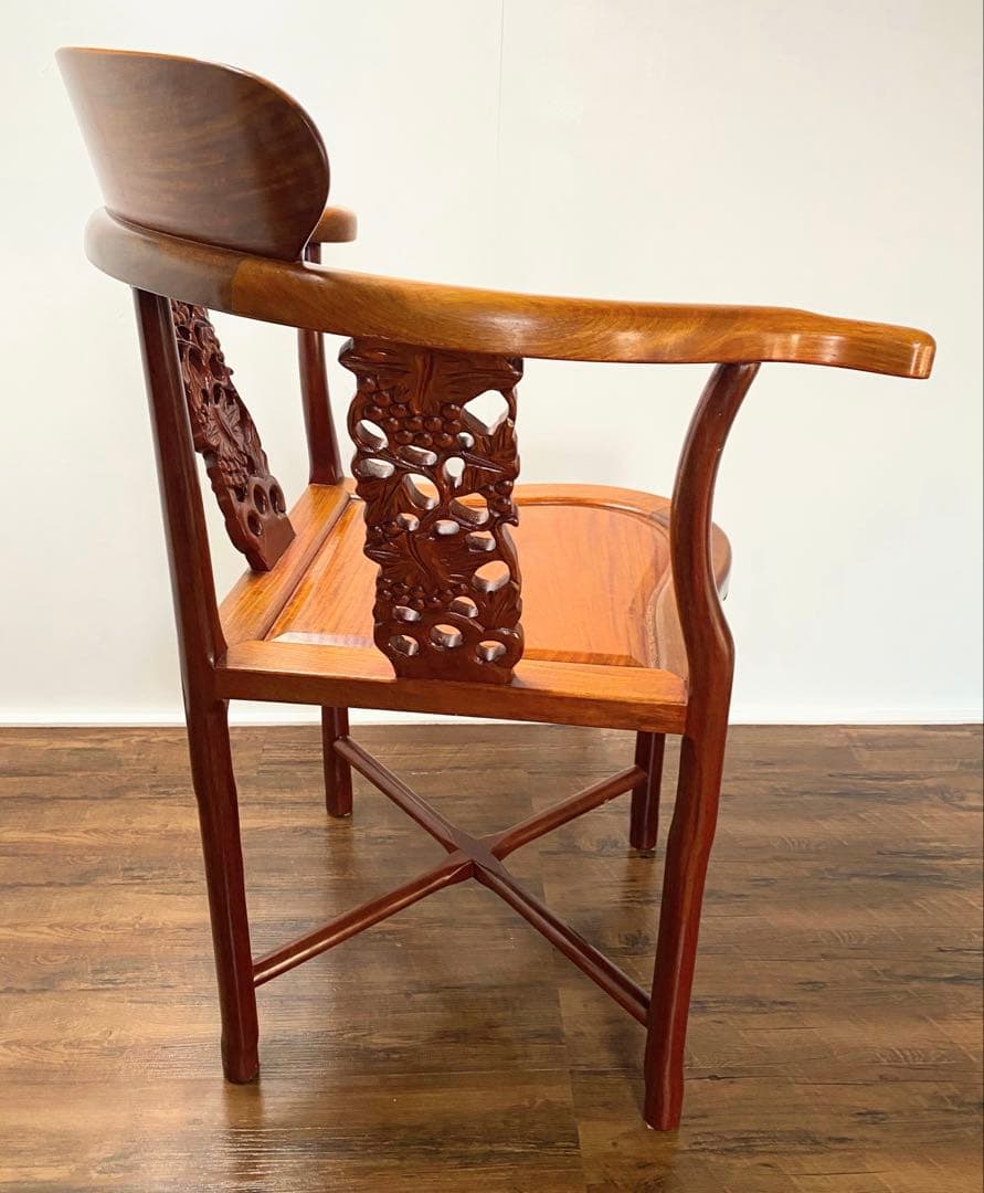 螺鈿細工 中国家具 椅子 アームチェア