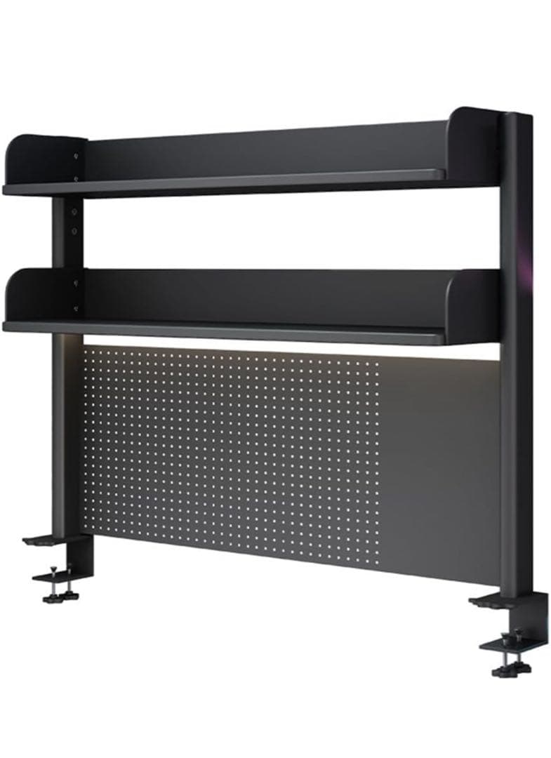 机上ラック 本棚 有孔ボード デスクシェルフ スチールラック デスク