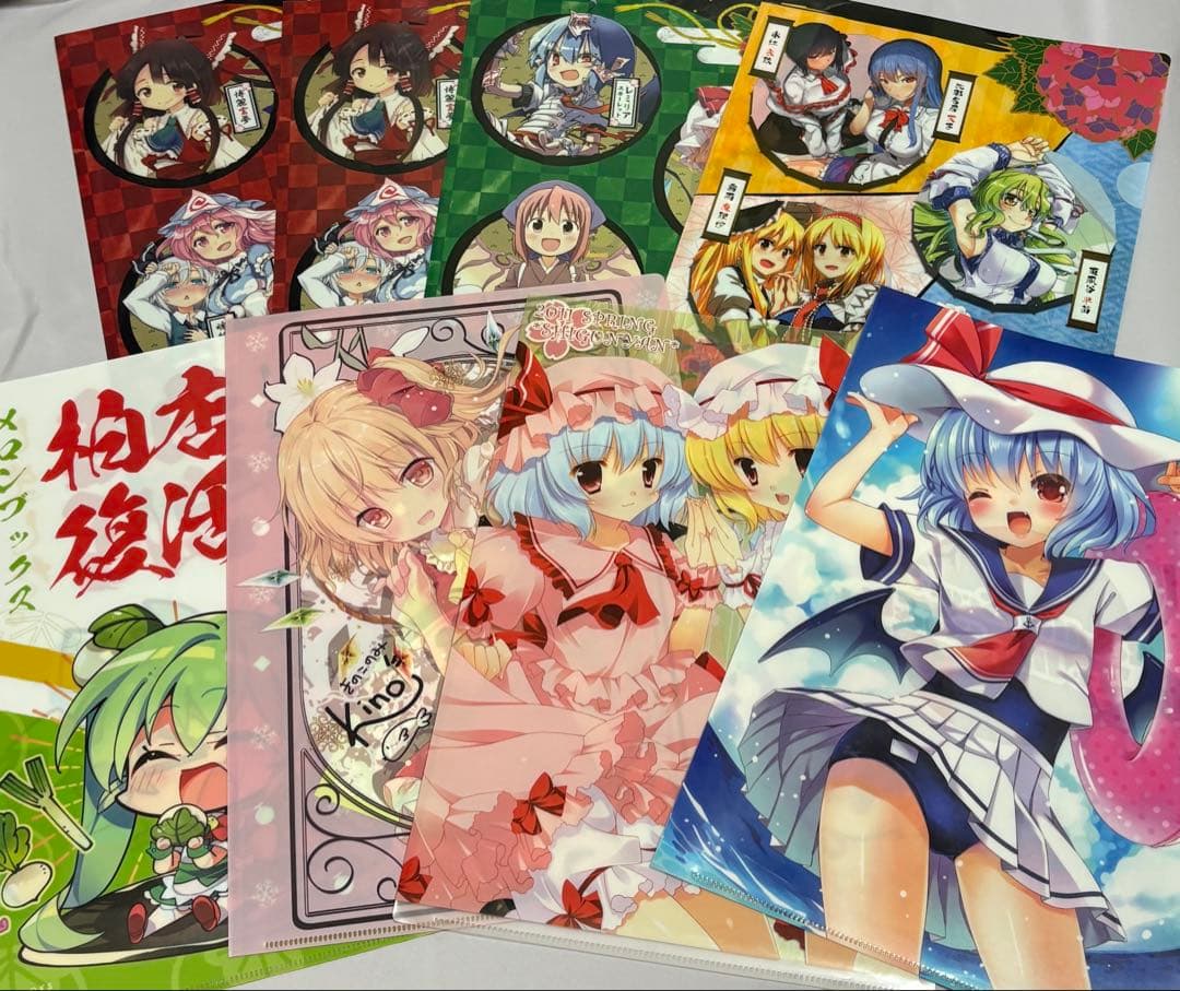 東方プロジェクト グッズ まとめ 紙物 下敷き ファイル 東方 project