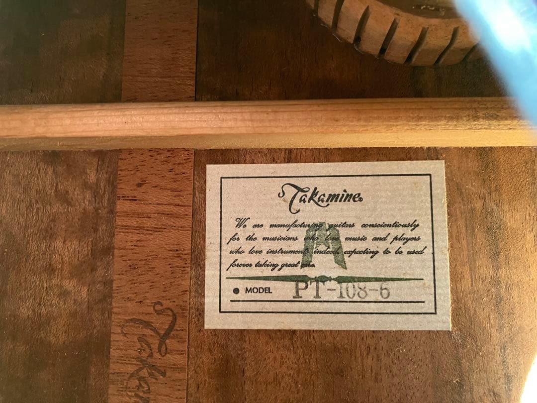 Takamine エレアコPTー108美品！ハードケース付き！