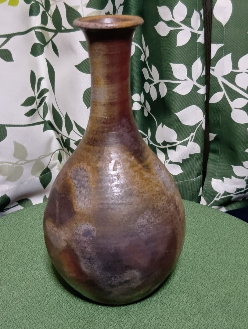 備前焼 老舗窯元(桃蹊堂) 代 17代陶芸家 木村 桃山 作 花瓶