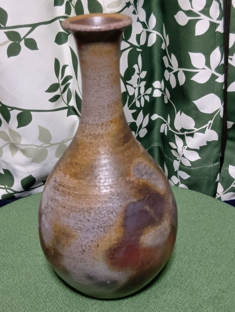 備前焼 老舗窯元(桃蹊堂) 代 17代陶芸家 木村 桃山 作 花瓶