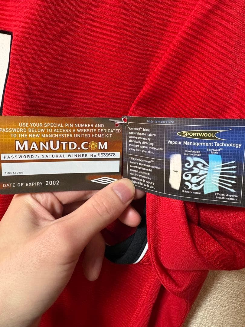 【正規品・タグ付き】 ベッカム マンチェスターユナイテッド 00/02