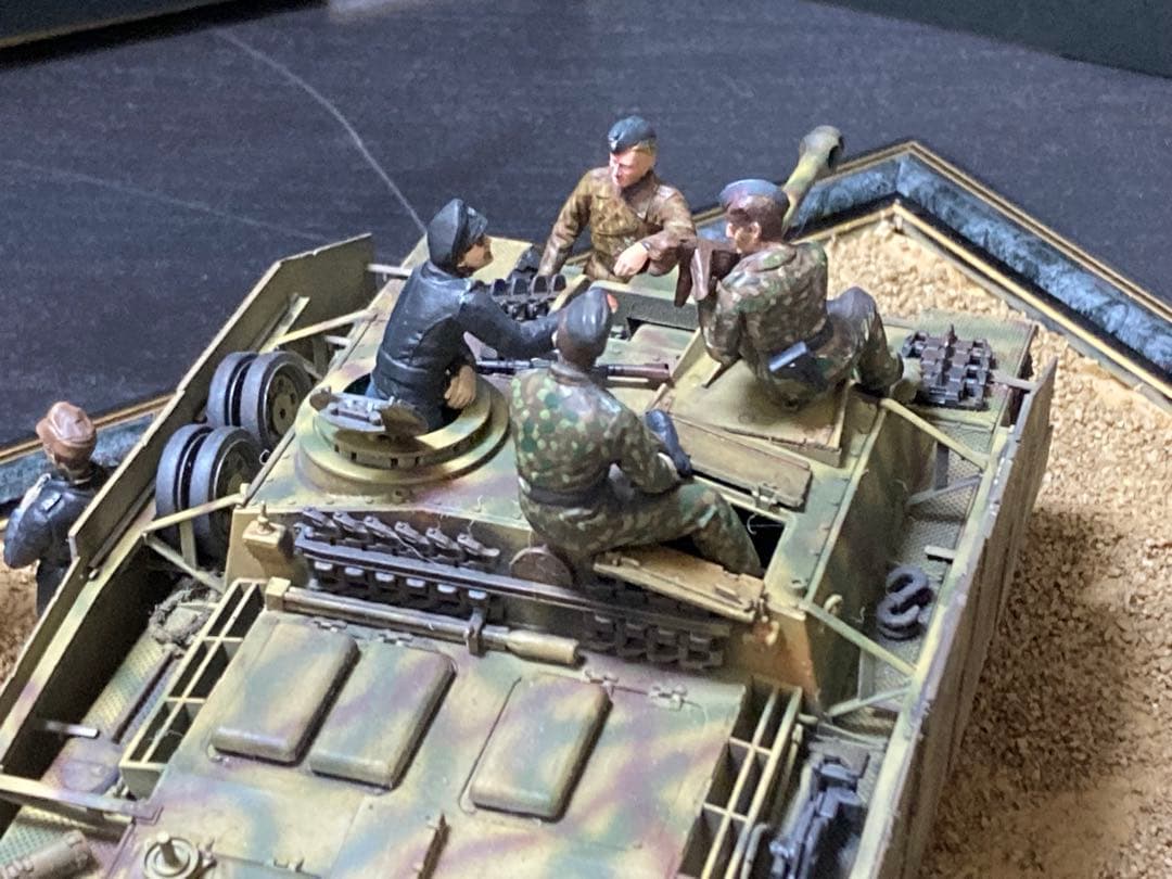 タミヤ　1/35 ドイツ軍　三号突撃砲G型　ヴィネット　完成品ジャンク