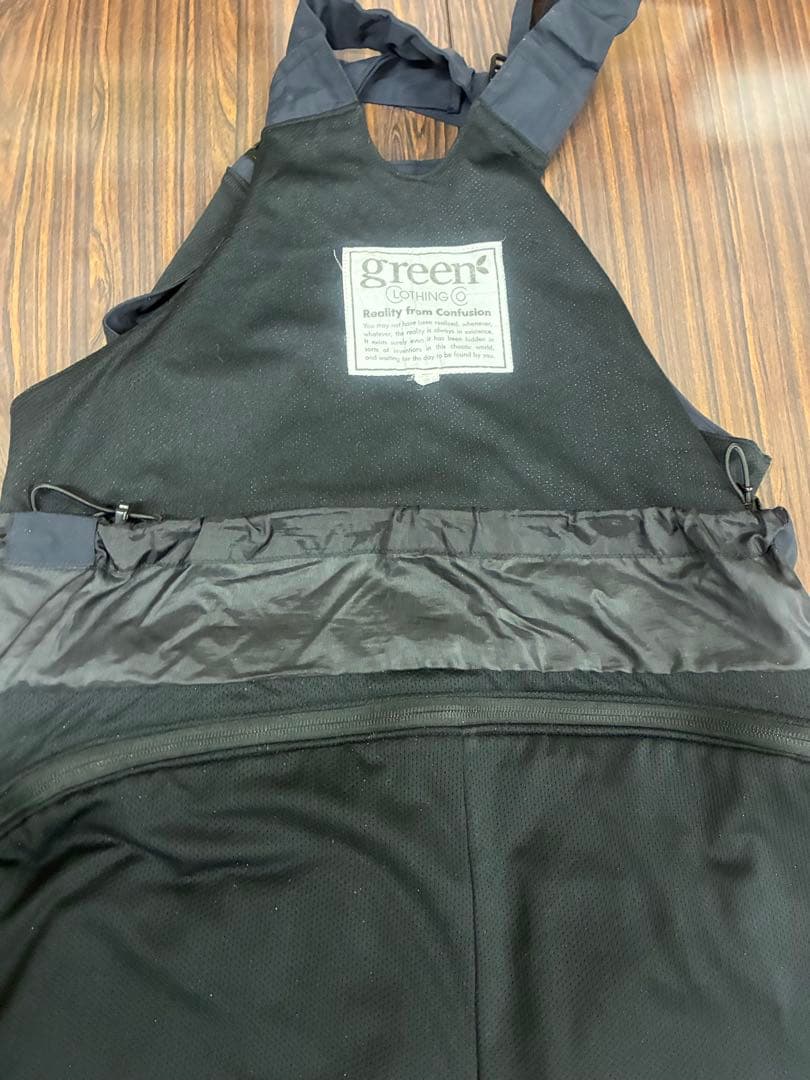 Mサイズ　greenclothing ビブパンツ　BK BIB