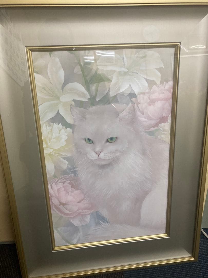 v*v様 猫の絵画 京都絵美 ( みやこ えみ)作