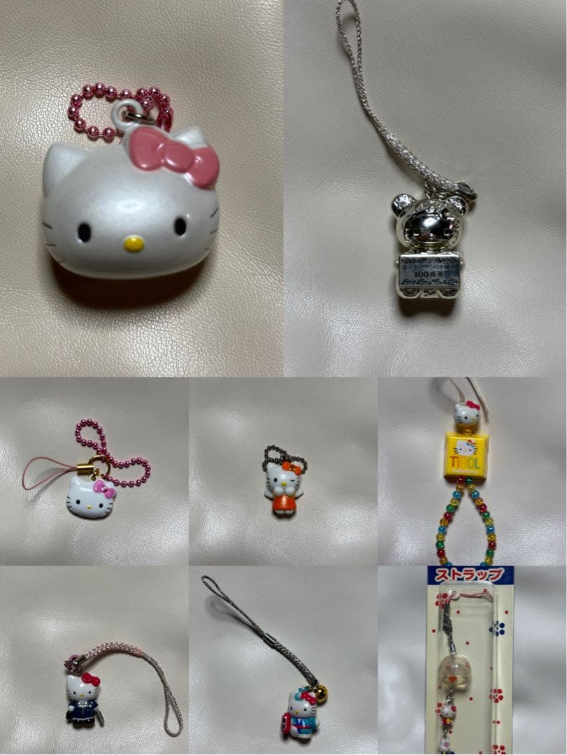【平成 当時物】ハローキティ ご当地 ストラップ 根付 まとめ売り 35点